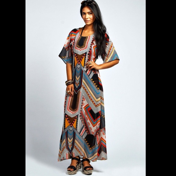 boohoo kaftan